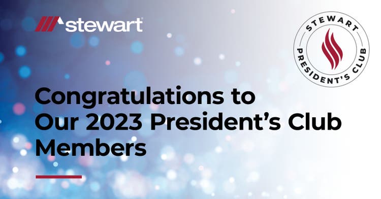Congratulations to Our 2023 President's Club Members