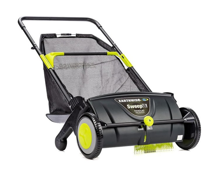 Earthwise Leaf & Grass Push Lawn Sweeper