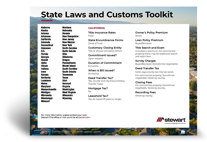 Una lista de leyes estatales y herramientas aduaneras.