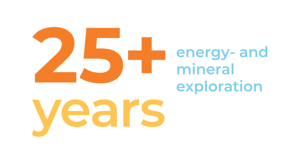 Más de 25 año manejando transacciones relacionadas con la exploración de energía y minerales